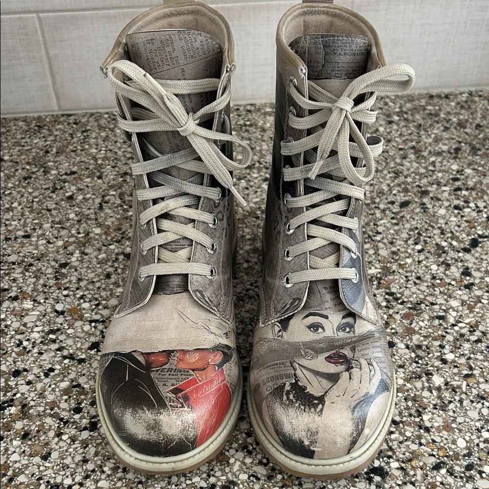 DOGO Vegan  Boots "Go Back to Being Yourself" - Picture 2 of 10